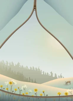 Tent with a view - poster