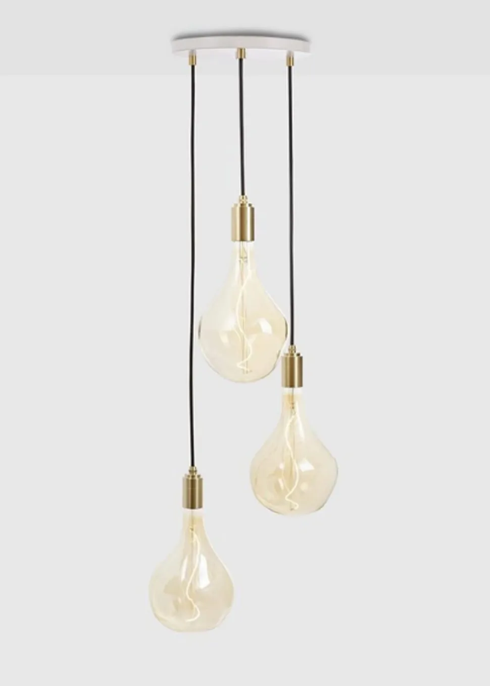 Triple Pendant - White/Black - Voronoi II