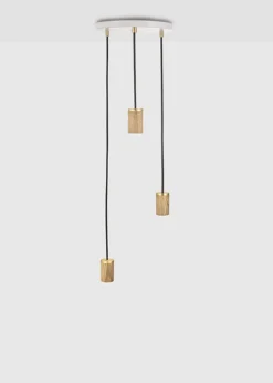 Triple Pendant Canopy - White/Black