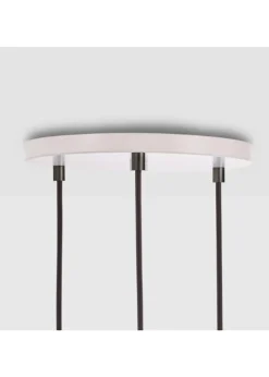 Triple Pendant Canopy - White/Black