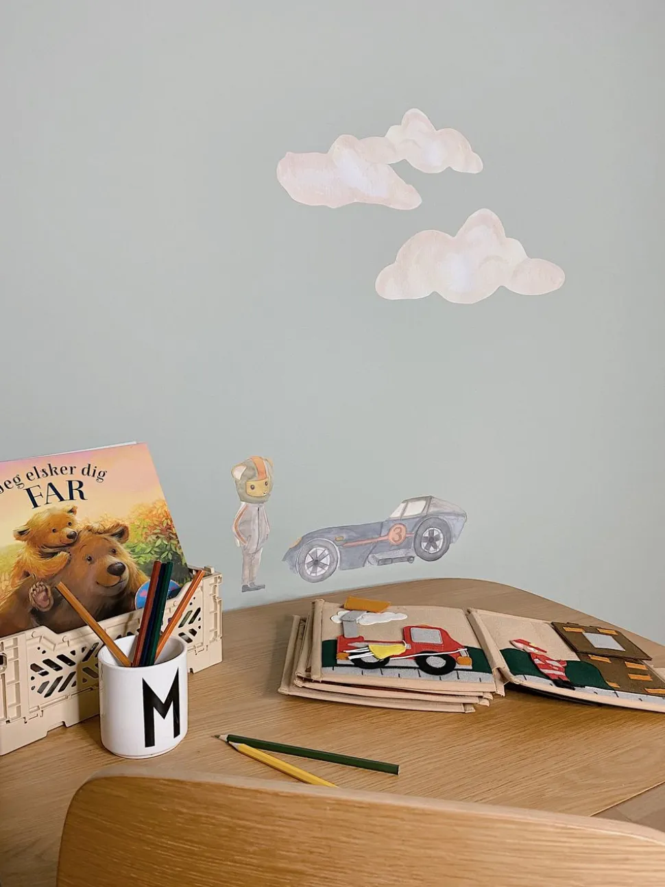 Wallsticker Clouds 5-pack