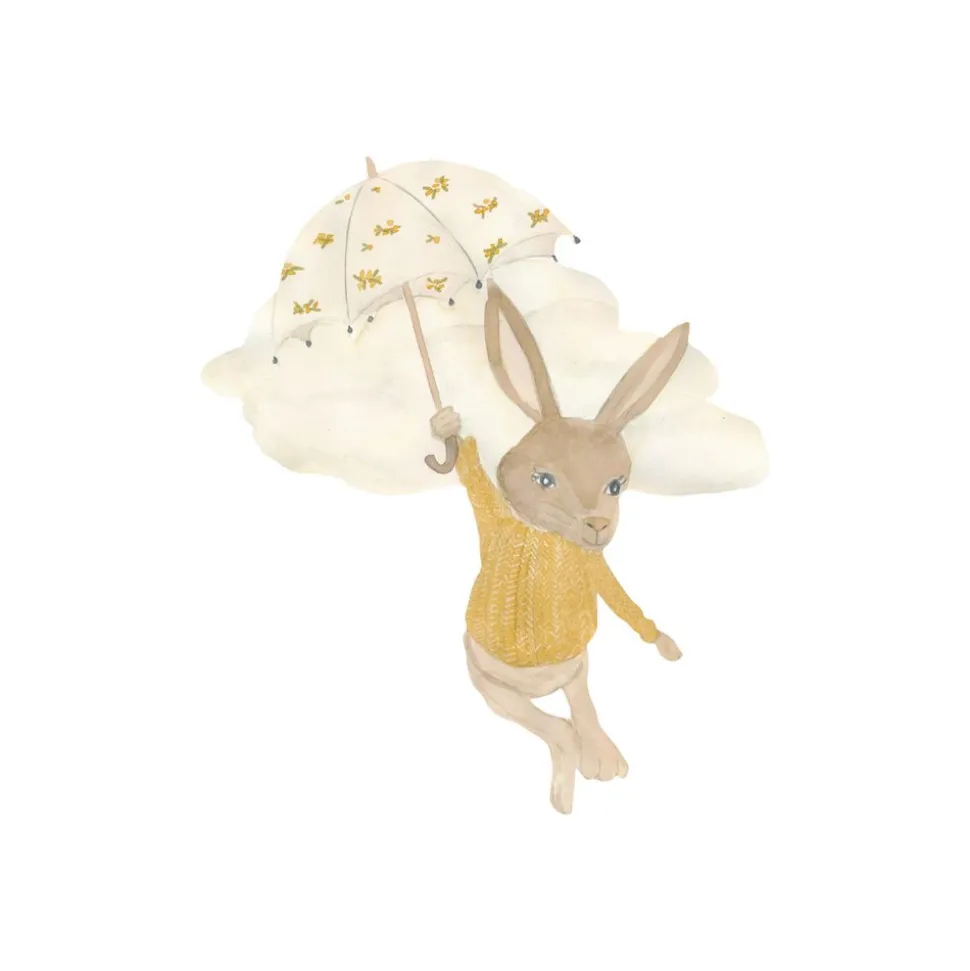 Wallsticker Emma the umbrella flyer