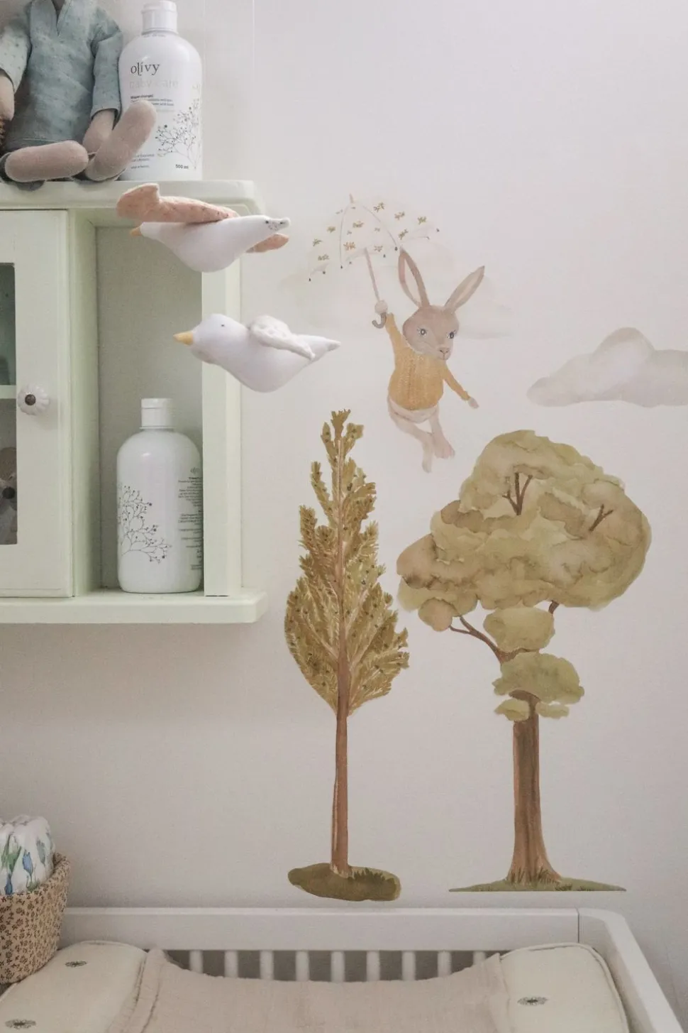 Wallsticker Emma the umbrella flyer