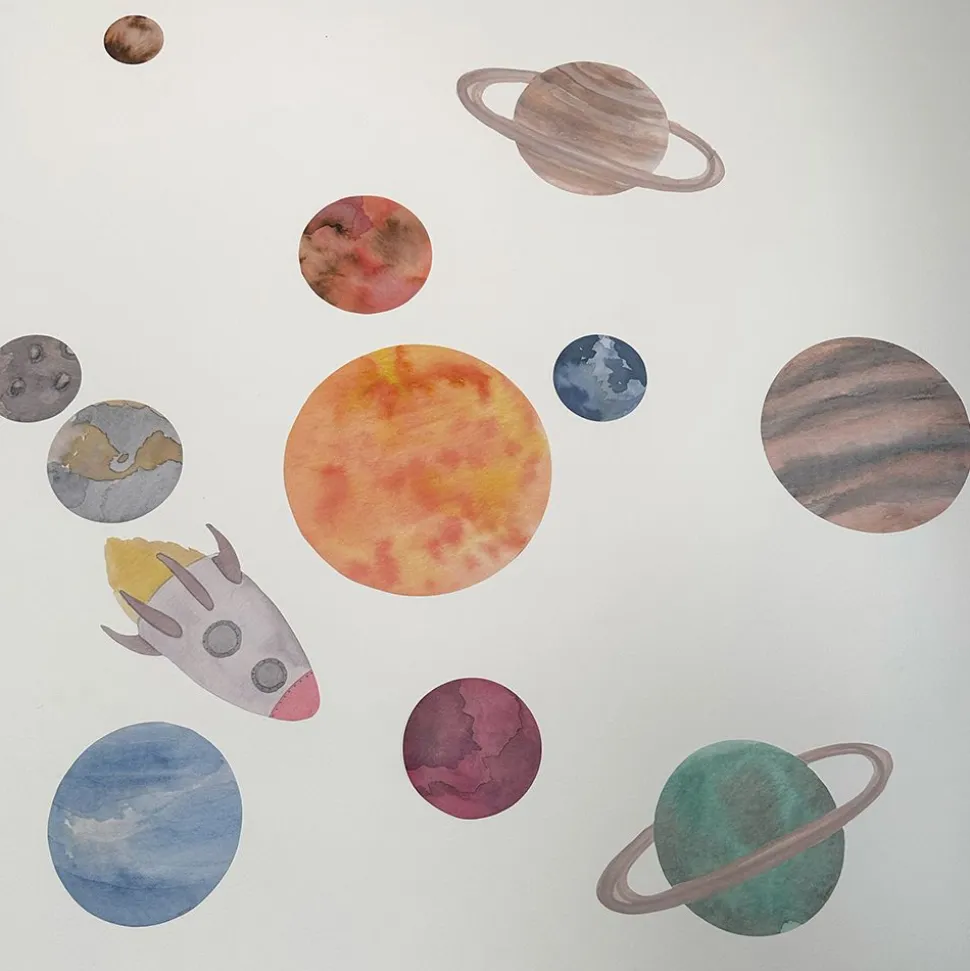 Wallsticker Solar system Multi