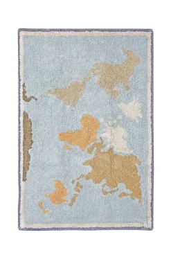 Washable Rug Mini Worldmap