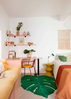 Washable Rug Monstera Leaf