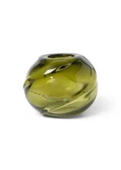 Water Swirl Round Vase