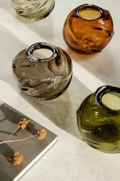 Water Swirl Round Vase