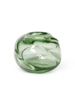 Water Swirl Round Vase - Recycled