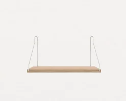 White Stained Oak Shelf - 40 cm