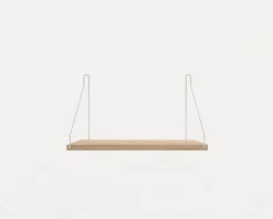 White Stained Oak Shelf - 40 cm