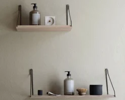 White Stained Oak Shelf - 40 cm